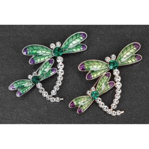Two Dragonflies Pretty Brooch