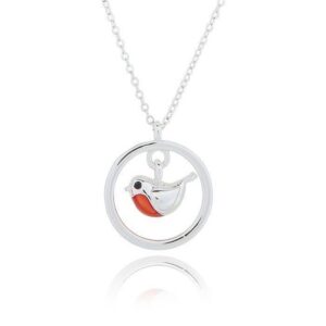 Equilibrium Robins Appear Silver Plated Robin Ring Necklace