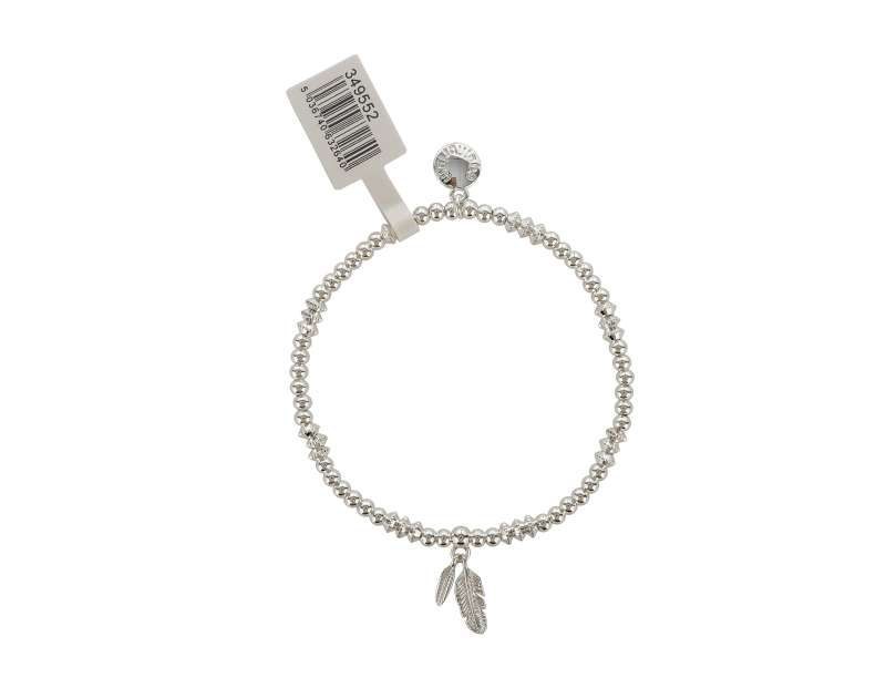 Stackable Silver Plated Bracelet Feathers - Image 2