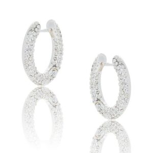 Sparkle Plain Modern Silver Plated Earrings