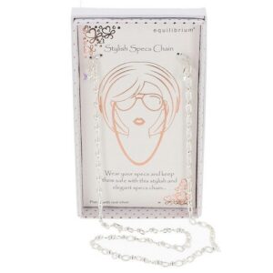 Equilibrium Modern Silver Plated Specs Chain Knots