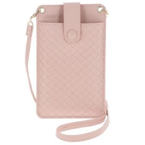 Woven Mobile Phone Pocket Bag Pink