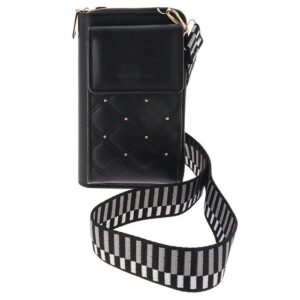 Quilted Mobile Phone Bag Black