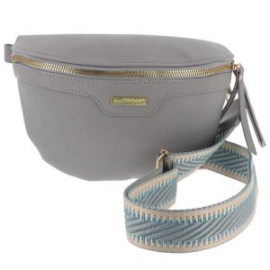 Cross Body Bum Bag Grey