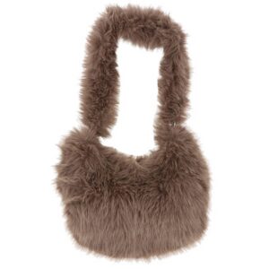 Faux Fur Banana Bag – Mocha By Equilibrium