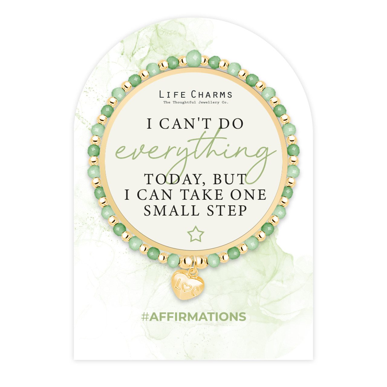 Life Charms Affirmation bracelet - Small steps