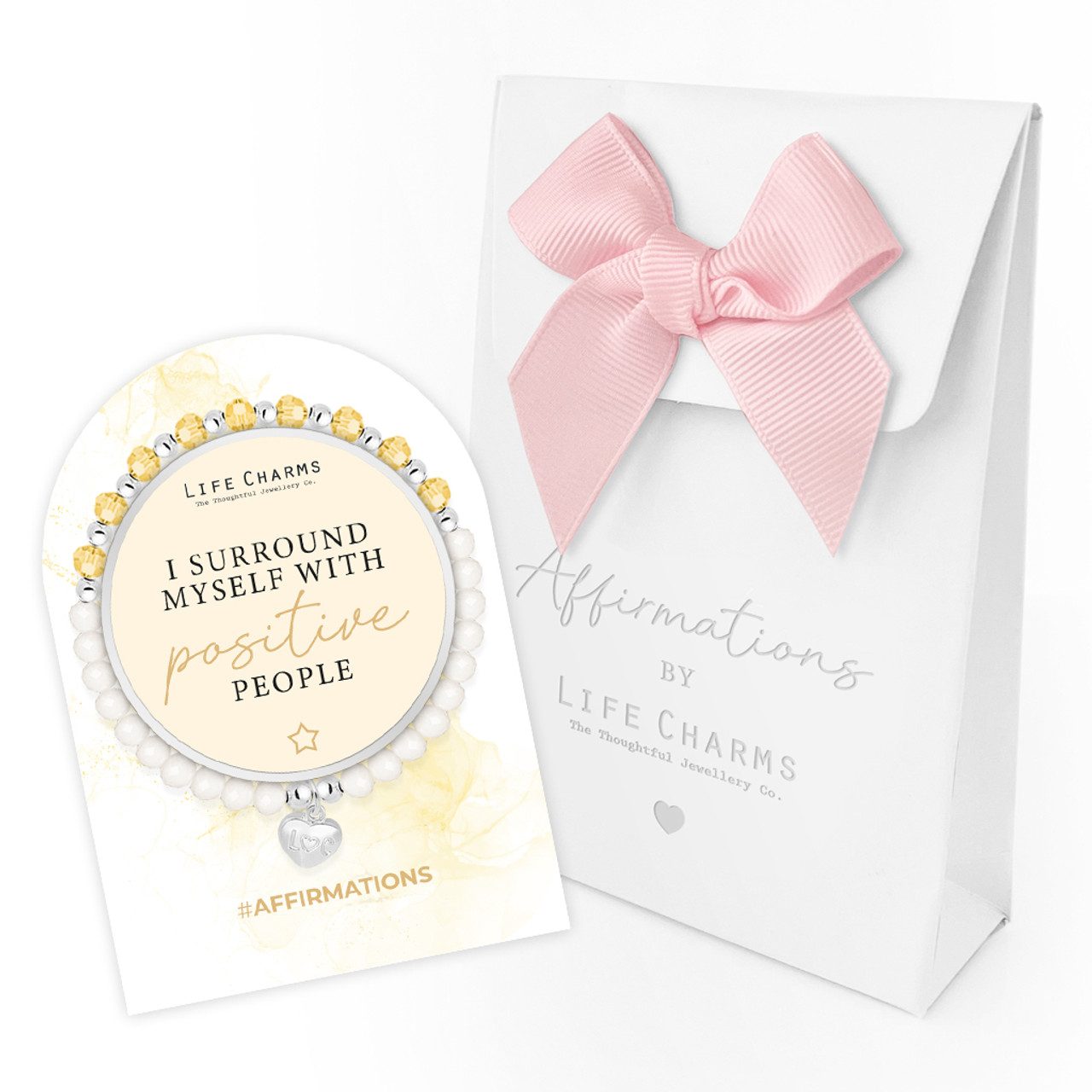 Life Charms Affirmation bracelet - Positive people - Image 3