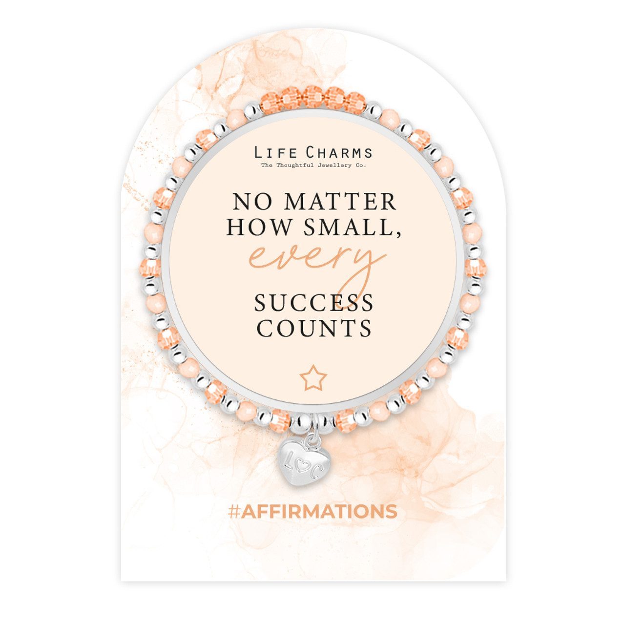 Life Charms Affirmation bracelet - Every success counts
