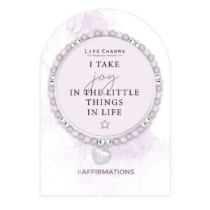 Life Charms Affirmation bracelet - Enjoy the little things