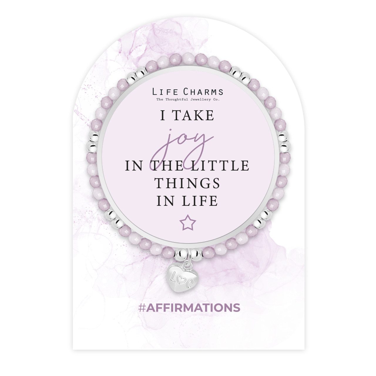 Life Charms Affirmation bracelet - Enjoy the little things