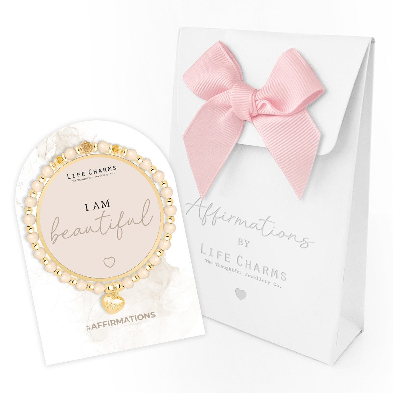 Life Charms Affirmation bracelet - I am beautiful - Image 3