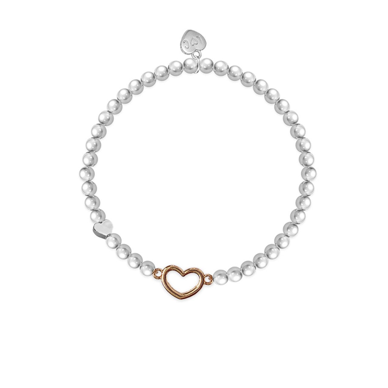 Sweet 16 Rose Gold Heart Bracelet - Image 2