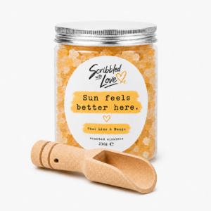 Sun Feels Better Here Thai Lime & Mango Scented Sizzlers by Scribbled with Love