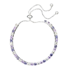 Equilibrium Elegant Pastel Moody Blues Silver Plated adjustable Bracelet