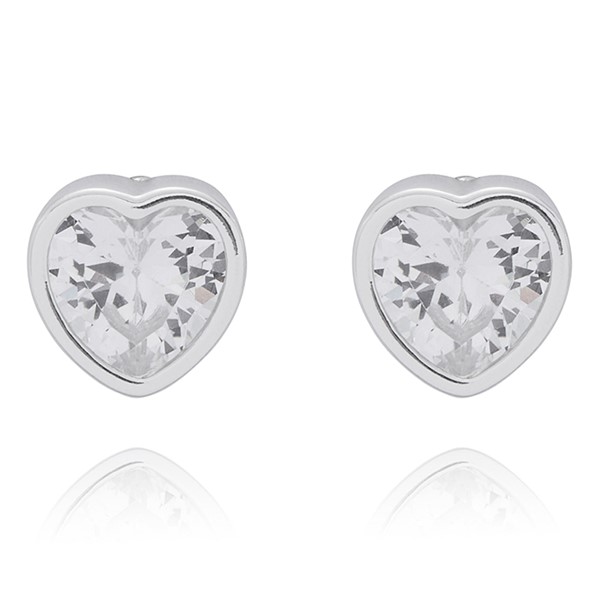 3 Pairs Silver Plated Earrings Pretty Hearts - Image 4