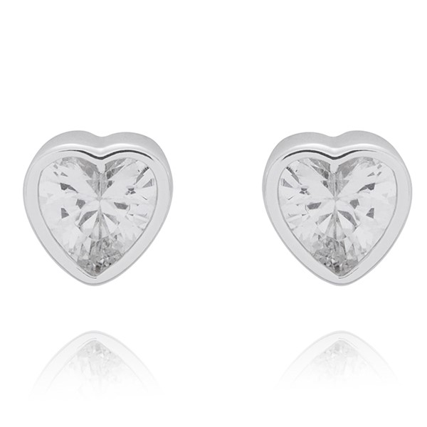 3 Pairs Silver Plated Earrings Pretty Hearts - Image 3