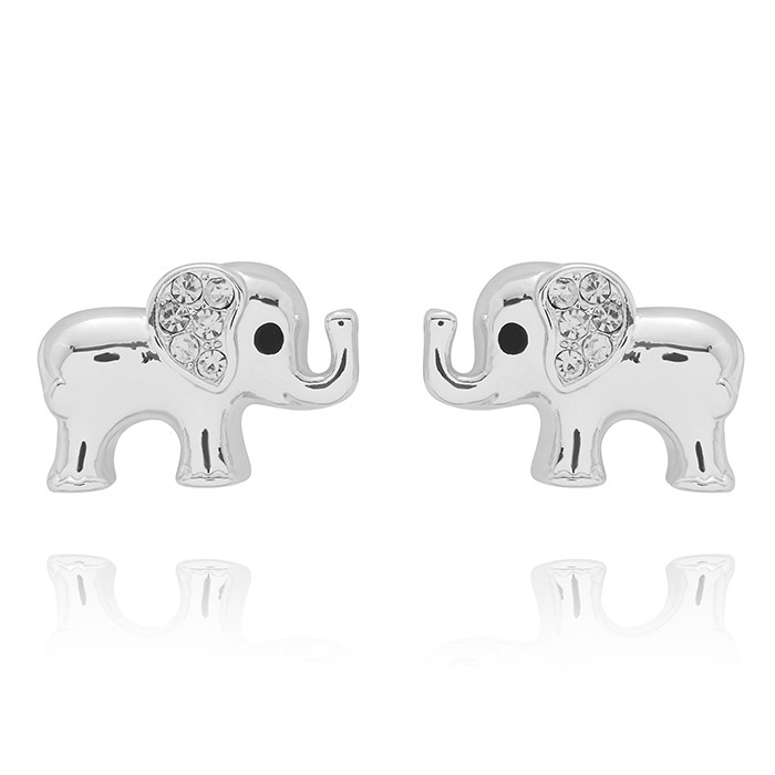 Girls Little Ellie Silver Plated Earrings