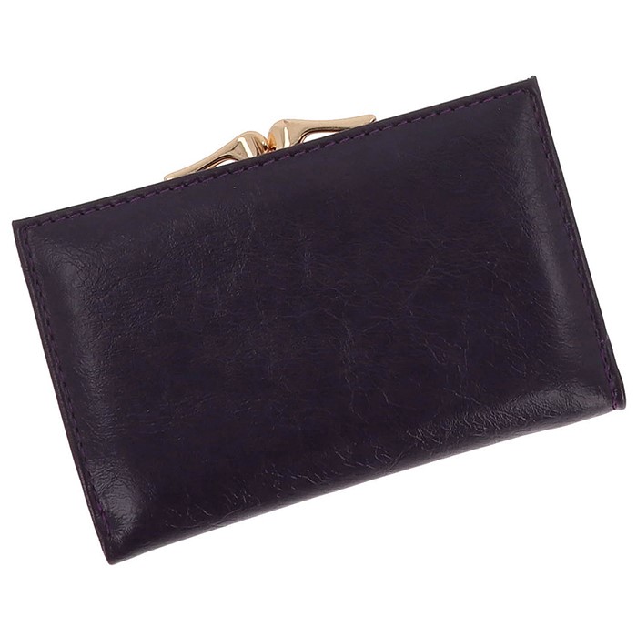 Glam Bow Clasp Purse Small Purple - Image 5