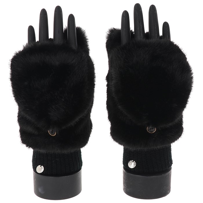 Faux Fur Folding Fingers Gloves - Image 6