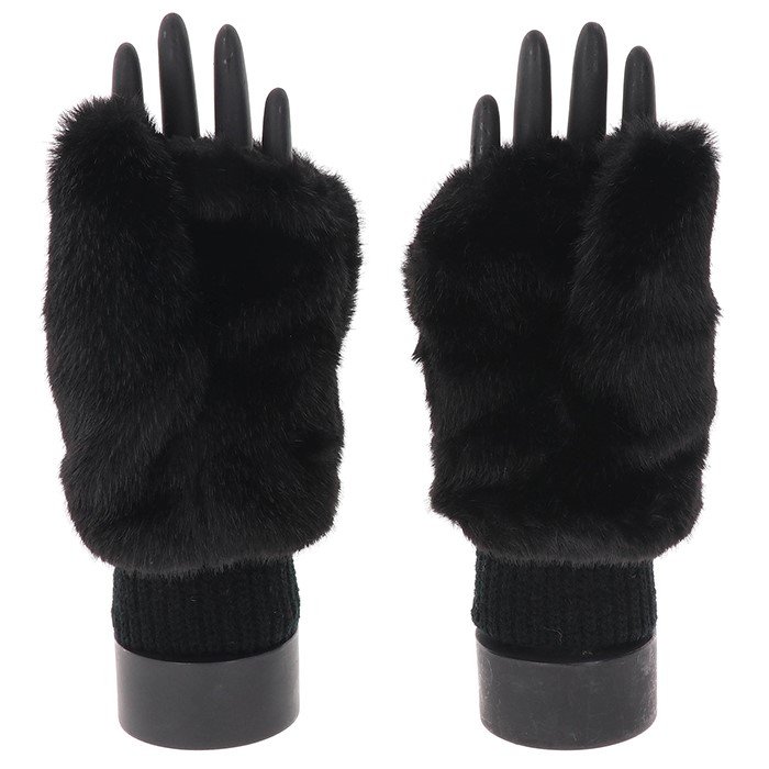 Faux Fur Folding Fingers Gloves - Image 7